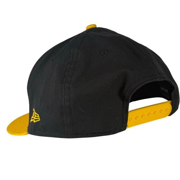 New Era 9Fifty NFL Pittsburgh Steelers Snapback Hat Black Gold M/L Retro - Picture 3 of 10